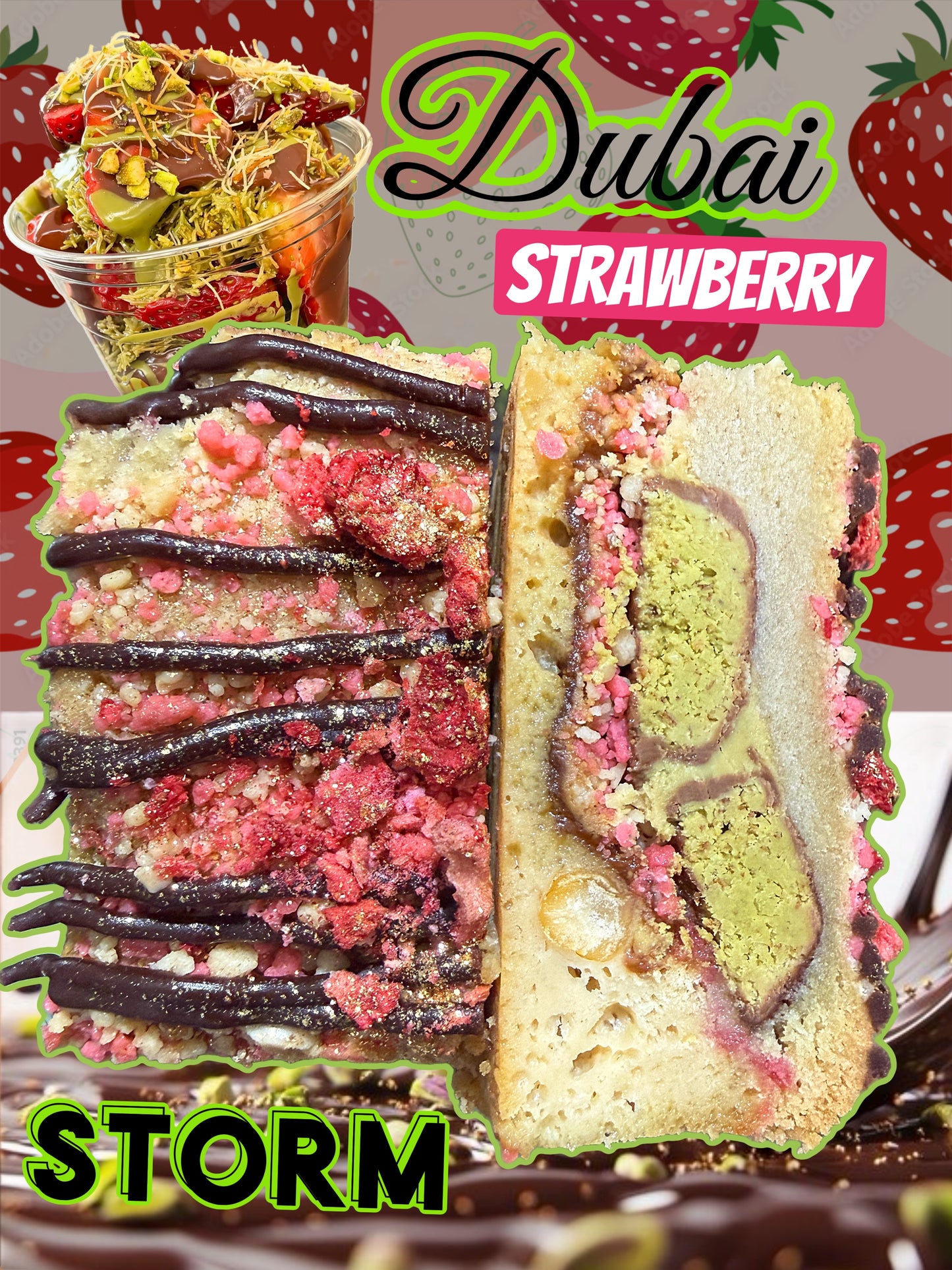 Dubai Strawberry Storm ☔️ 🍓