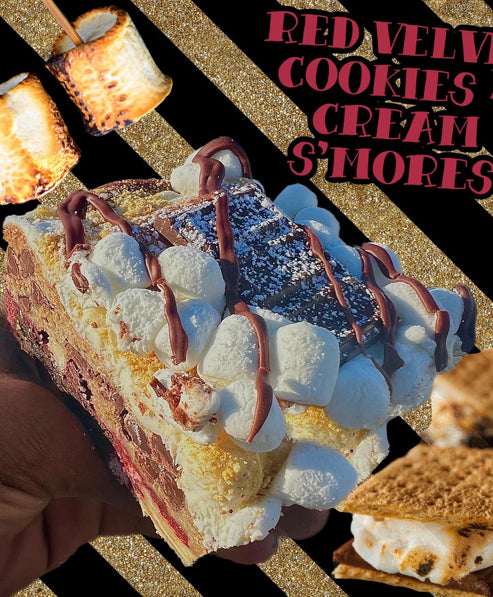 Red Velvet Cookies & Cream S’mores